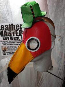 Leather Flamingo mask