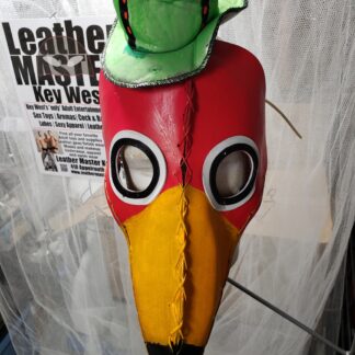 Leather Flamingo mask