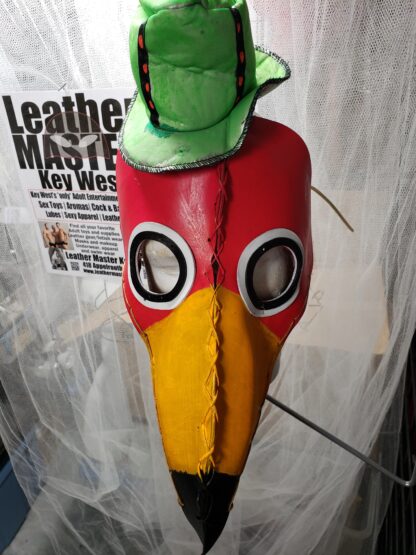 Leather Flamingo mask